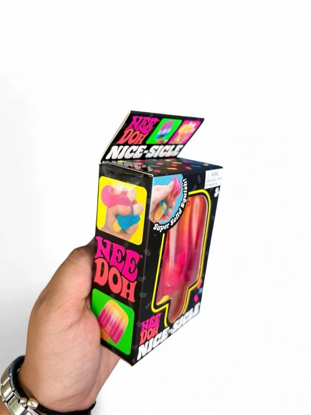 NeeDoh Nice-Sicle Popsicle Squishy Toy NIP – Orange